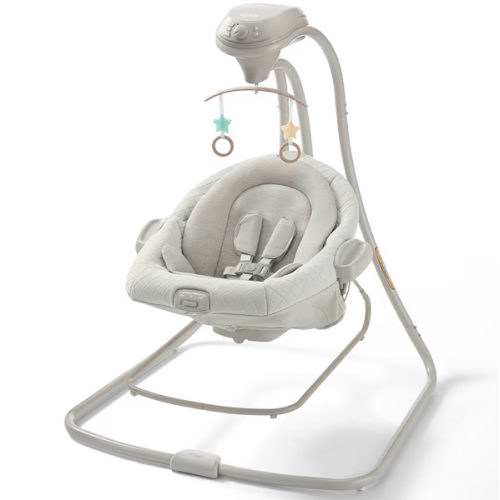 Amazon.com: Graco DuetConnect LX 2-in-1 Baby Swing and Bouncer, Wales | 6 Speeds, Calming Vibration, Gentle, Soothing Sounds, Seat Recline with Infant Head Support, Soft, Comfortable Materials