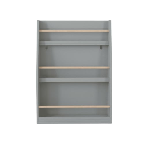 3 Tier Kids Book Shelf for Bedroom, MDF Book Rack Organizer for Playroom, Classroom, Gray 31.5H