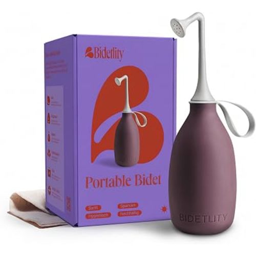Portable Bidet, Peri Bottle, Travel Bag, BPA Free, Royal Ruby