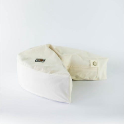 organic nesting pillow in vanilla bean