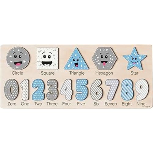 Wooden Puzzle for Toddler, Boy and Girl, Personalized Montessori Toy Puzzle, 12 Month Toy, Gifts for 0 1 2 3 Years Old, Baby Gift, Toddler Gift, Kid Gifts, 3 6 9 12 24 36 Months