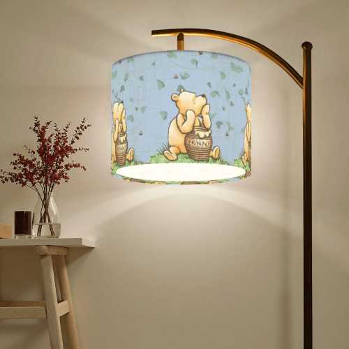 Pooh Bear Nursery Decor Winnie the Pooh Lighting Baby Shower Gift New Mom Present Bedtime Reading Lamp Neutral Baby Room