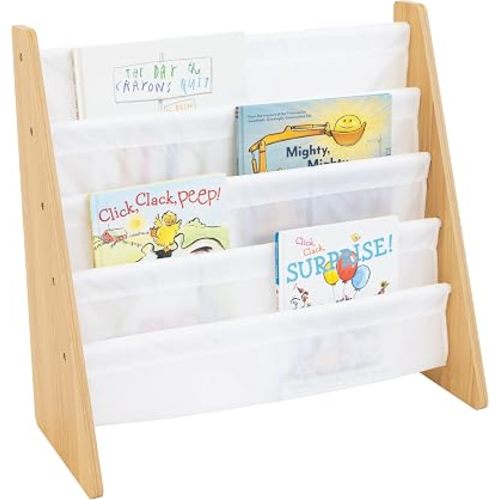 Humble Crew Kids Bookshelf, Montessori Front Facing Toddler Bookcase 4 Tier