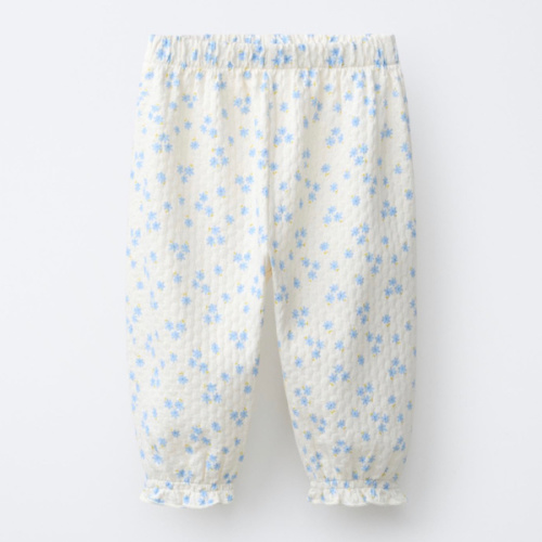 FLORAL TEXTURE JOGGERS - Ecru | ZARA United States