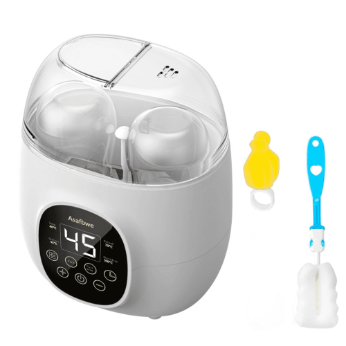 Baby Bottle Warmer 7-in-1 Multifuntion Breast Milk Warmer, Fast Baby Food Heater and Defrost Warmer with Timer for Twins, LCD Display Accurate Temperature Adjustment, 24H Constant Mode