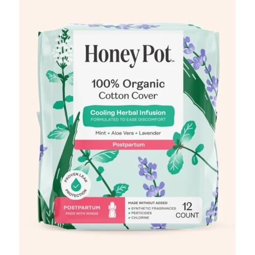 Organic Cotton Cover Post-Partum Pads