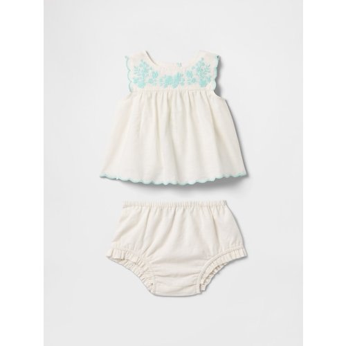 Baby Linen-Cotton Outfit Set | Gap