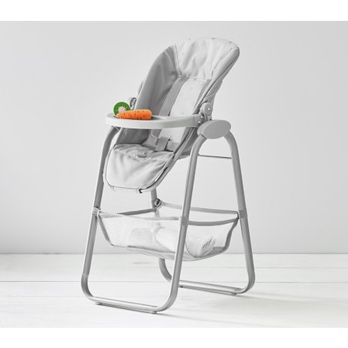Gray Stars Doll Highchair
