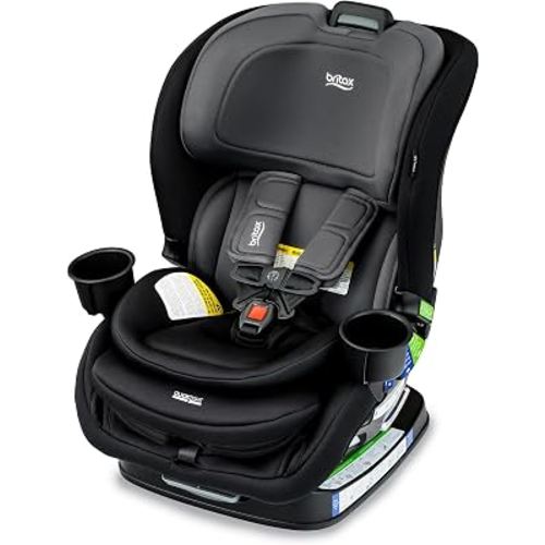 Britax Poplar Convertible Car Seat, Slim 17" Design — Stone Onyx | 2-in-1 Car Seat, Extended Rear Facing Up to 50 lbs; Slim Car Seat, Easy Installation With ClickTight, SafeWash Fabrics