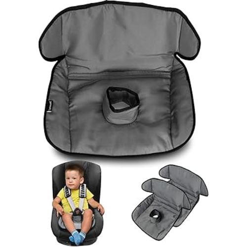 Lynmark® 2x Potty Training Car Seat Protector Cover - Waterproof Soft Piddle Pads for Toddlers and Baby Carseat - Travel-Friendly Universal Washable Liner Mat for Spills, Nappy Leaks, Accidents - Grey