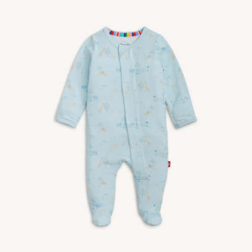 Blue Serene Safari Modal Footie | The Little Lane Shop