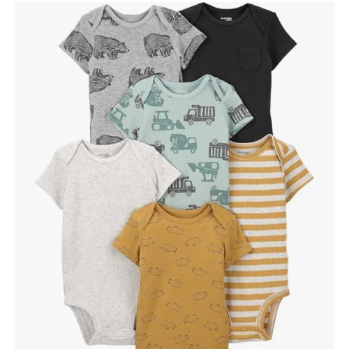 Simple Joys by Carter's Baby Boys 6-Pack Short-Sleeve Bodysuit