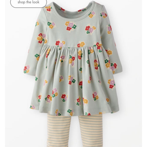 Baby Long Sleeve Skater Dress & Leggings Set | Hanna Andersson