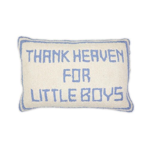 Thank Heaven for Little Boys Throw Pillow – Something Splendid Co.