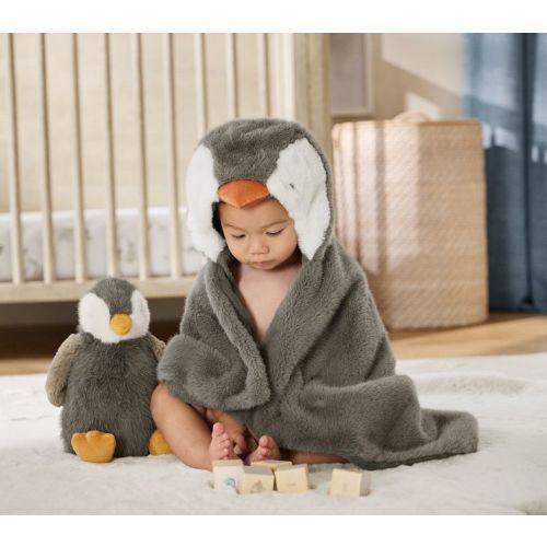 Faux Fur Animal Baby Hooded Towels