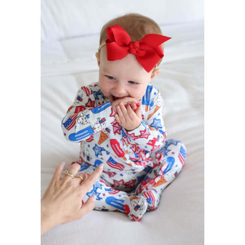 Ribbon Bow Headband | Candy Red