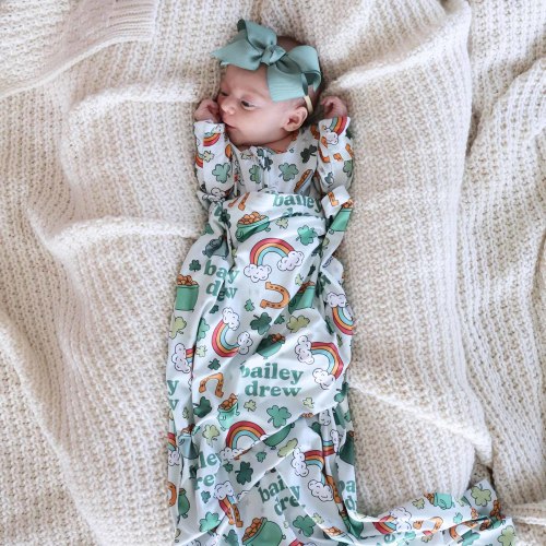 Pinch Proof Personalized Swaddle Blanket