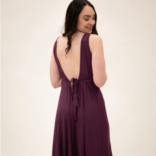 Juliet Labor & Postpartum Gown in Plum-Limited Time – Lila