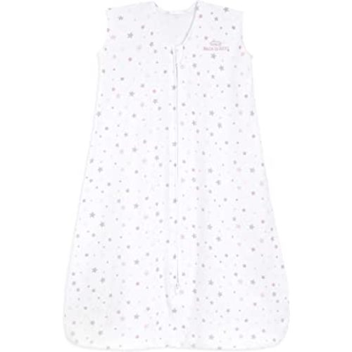 HALO SleepSack, 100% Cotton Wearable Blanket, Swaddle Transition Sleeping Bag, TOG 0.5, Twinkle Pink, Large, 12-18 Months