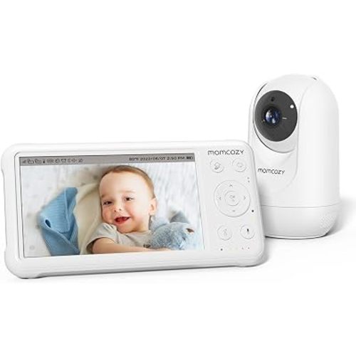 Momcozy Video Baby Monitor, 5" 1080P HD Baby Monitor with Camera and Audio