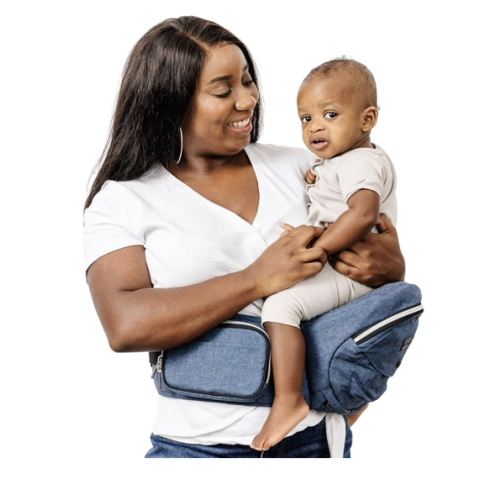 Tushbaby The Original Premium Quality Hip Seat Carrier – Safety-Certified Baby & Toddler Carrier with Secure Safety Buckles, No-Flimsy-Foam Design, Storage Pockets & Nursing Pillow. 0–3 yrs