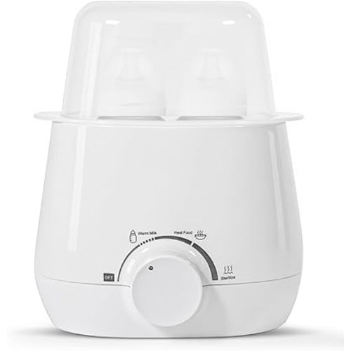 Bottle Warmer, Fast Baby Bottle Warmer for Breastmilk or Formula, 8-in-1 Milk Warmer for Baby, Smart Temperature Control, Sterili-zing, Heat Food, Double Bottle Warmer for All Bottles