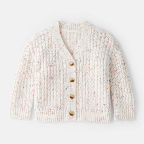 Cream Baby Girl Cardigan Sweater - Cream | Carter’s Oshkosh Canada