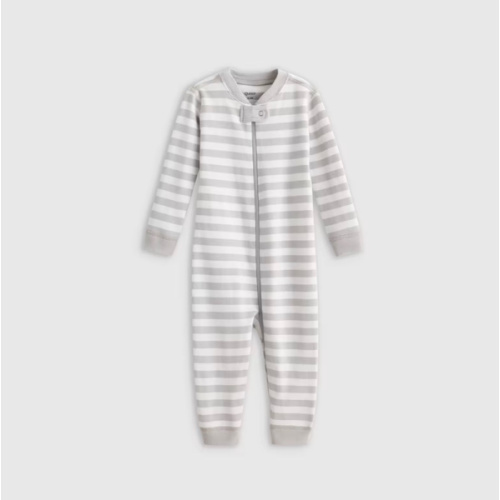 100% Organic Cotton One Piece Pajama - Baby in Pink Stripe