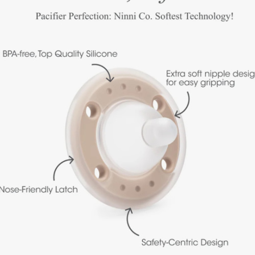 Ninni Pacifier Petal Pink 2 Pack