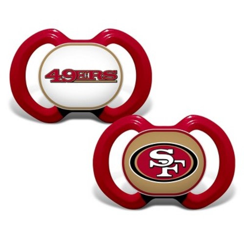 BabyFanatic Officially Licensed Unisex Pacifier 2-Pack - NFL San Francisco 49ers