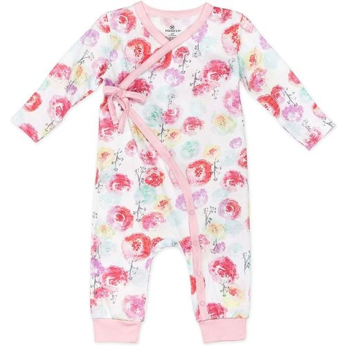 HonestBaby unisex-baby Kimono Coverall Organic Cotton