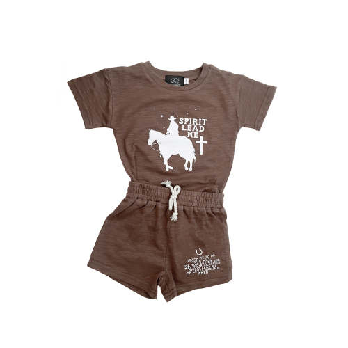 Spirit Lead Me Cowboy Shorts & Tee Set – OUR HOUSE ABOVE