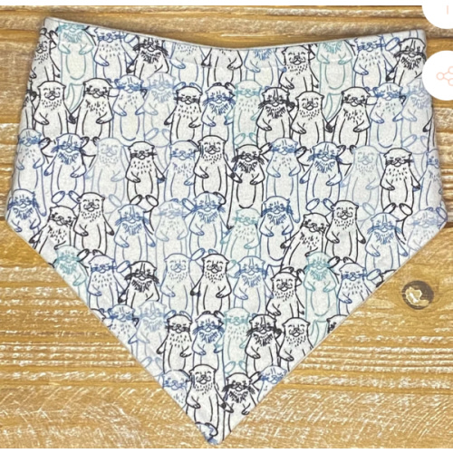 Bandana Bib in Snuggery Breeze Otters