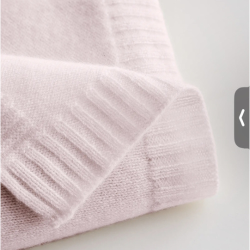 Luxe Knit Cashmere Baby Blanket in minimal pink