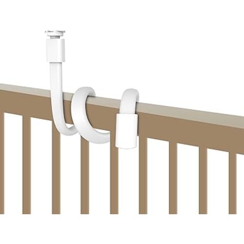 HelloBaby Baby Monitor Mount for HB6550/ Pro/ HB6560/ HB65/ HB6339/ HB40/ HB6081/ HB66/ HB6351, 20 Inch Flexible Arm Bracket, Sturdy Camera Holder Attaches to Crib Cot Shelves, No Tools or Wall Damage