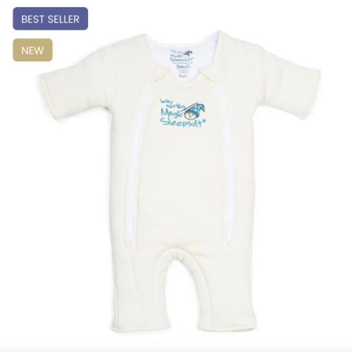 Cream Baby Merlin’s Magic Sleepsuit | Soft 100% Cotton Infant Sleepsuit