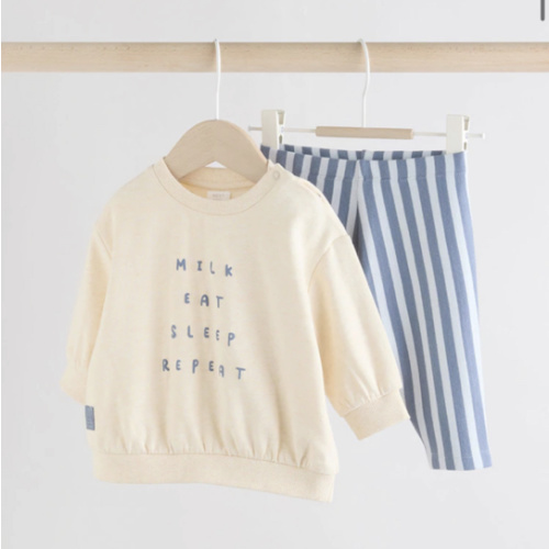 Buy Blue Milk Club Baby Sweatshirt and Leggings Set (0mths-3yrs) from Next USA