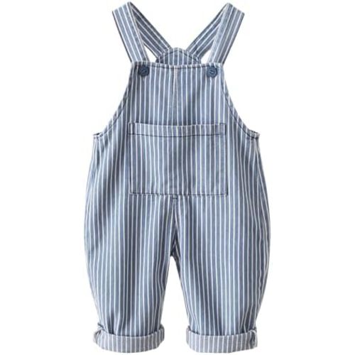SEAUR Baby Boy Girl Cotton Overalls Casual Button Bib Suspender Pants Cute Romper Loose Jumpsuit One Piece Basic Outfit