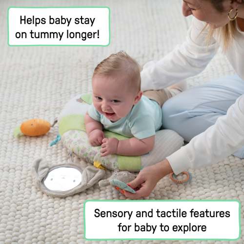 Ingenuity Cozy Prop Sylvi Tummy Time Pillow - Plush Bunny