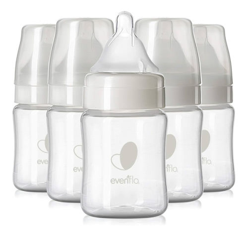 Evenflo Feeding Premium Proflo Venting Balance Plus Wide Neck Baby, Newborn and Infant Bottles - Developed by Pediatric Feeding Specialists - 5 Ounce (Pack of 6)