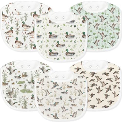 Baby Bibs for Baby Boys Girls 6-Pack