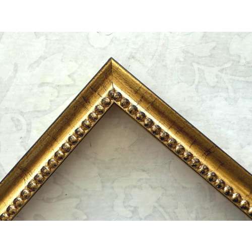 Distressed Gold Picture Frame w/Bead- Vintage- Custom Sizes A4 A3 A2 4x4 4x6 5x7 8x8 8x10 8.5x11 9x12 10x10 12x12 11x14 16x20 18x24