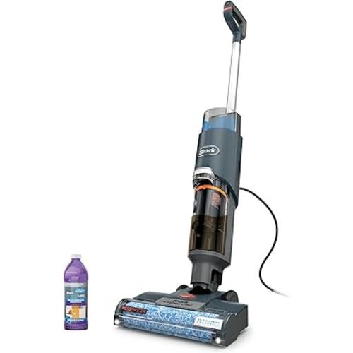 Shark HydroVac MessMaster Wet Dry Corded Vacuum Cleaner, 3-in-1 Multi-Surface Vacuum Mop & Self-Cleaning System, Lightweight, Powerful Suction, for Hard Floors & Area Rugs, Navy, WD161