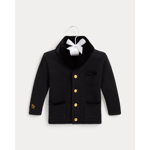 Velvet-Collar Wool Sweater Jacket for Baby Boys | Ralph Lauren