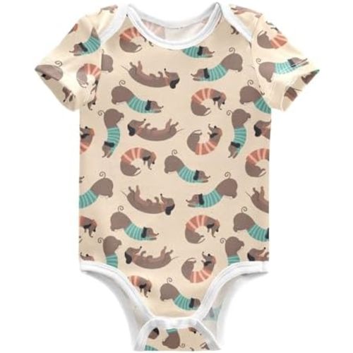 ALAZA Black White Plaid Infant Baby Short Sleeve Bodysuits Cotton Newborn One-piece Clothes Comfort Romper Outfit