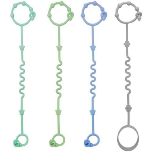 RTMOK Toy Straps for Baby,RTMOK Silicone Setpacifier Clip,Applies to Car Seat Toy,Teether Toy,High Chair,Stroller Accessories,Baby Toy Clips,Cribs,Rocking Chair
