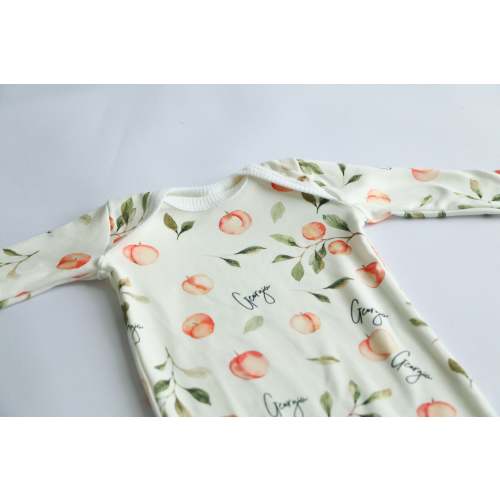Georgia Peach Knotted Baby Gown