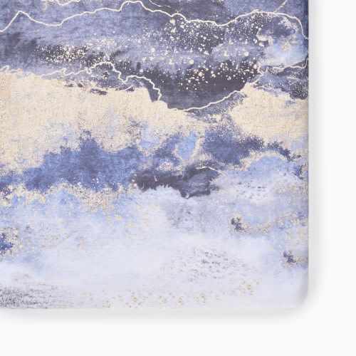Oilo Studio Jersey Crib Sheet - Midnight Sky