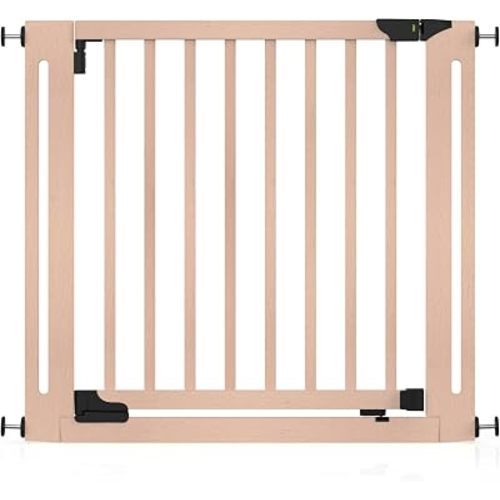 Baby Delight SizeWise™ Wood Pressure Mounted Safety Gate 34.25"-38.18" | Extra-Wide Passage | Auto-Close Two-Way Opening | Easy Installation | PEFC Certified Beech Wood (28.7" Passage)