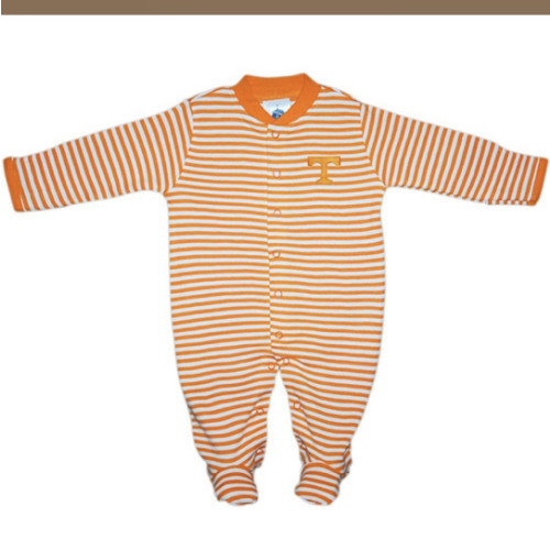Vols | Tennessee Infant Striped Footed Romper | Alumni Hall